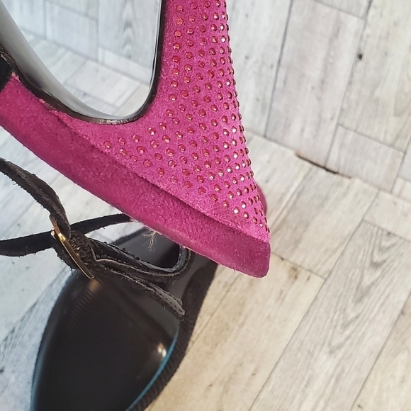 STEVE MADDEN Sexy Studded Peep-Toe Platform Slingback‎ Multi-Color Women 9.5 US. - Picture 10 of 12